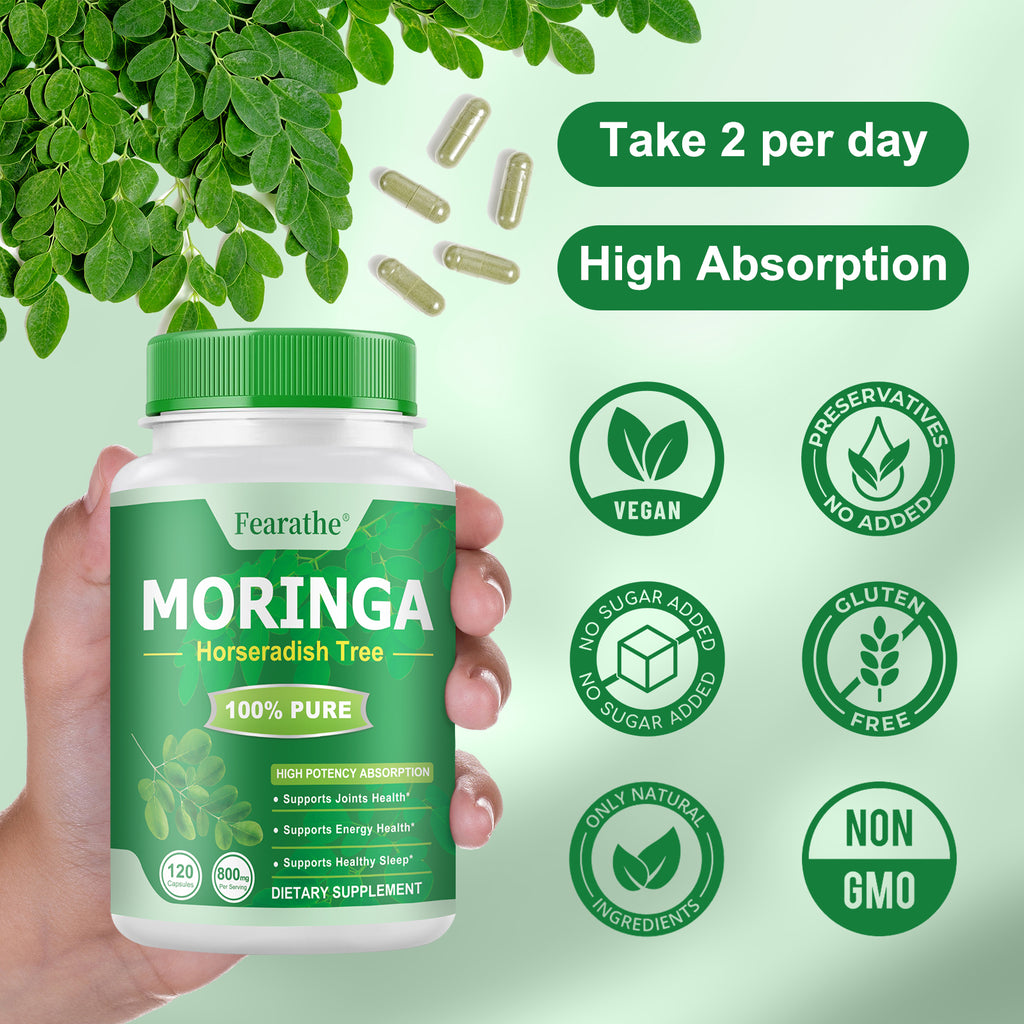 Moringa Capsules – 100% Pure Horseradish Tree | Fearathe