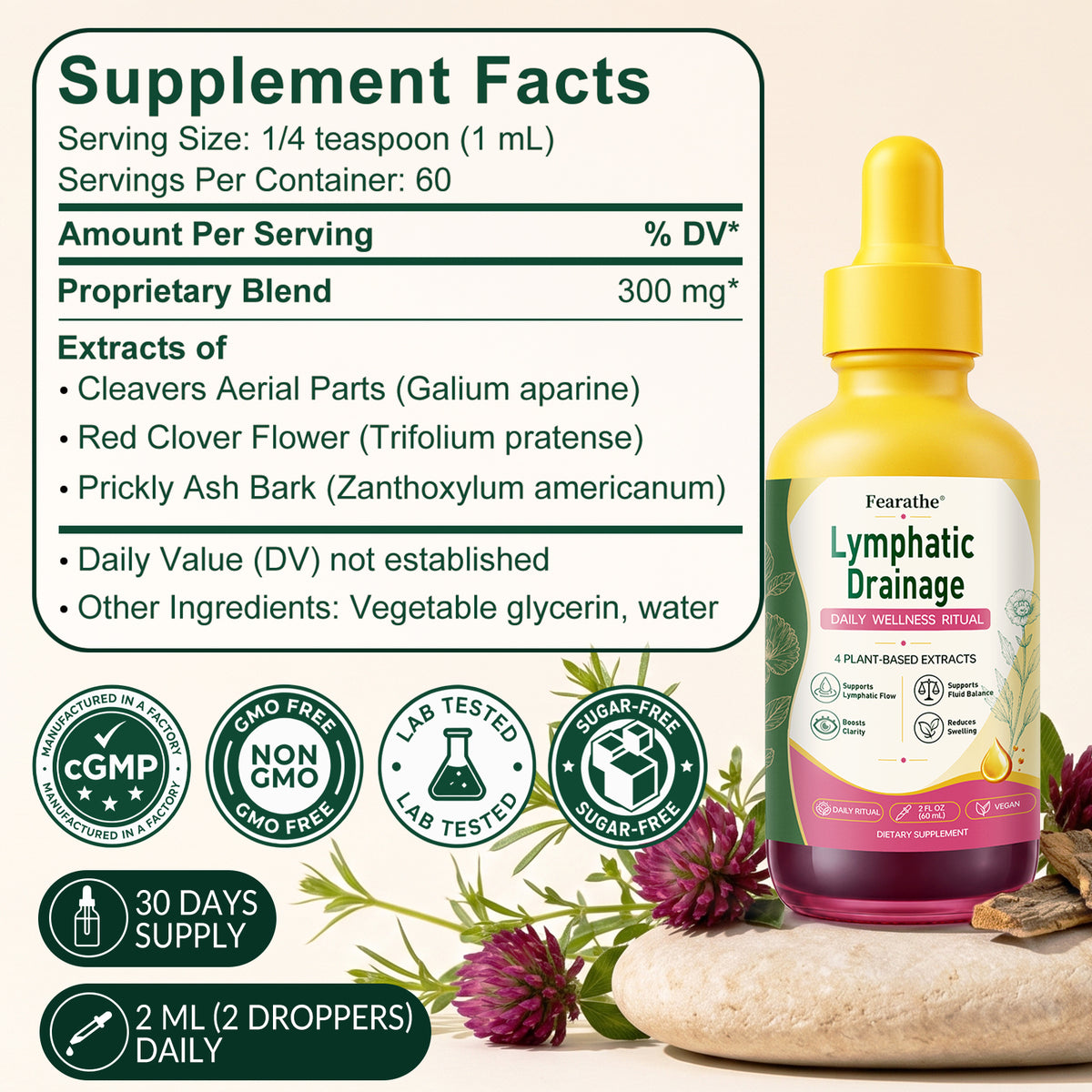 Lymphatic Drainage Drops – Daily Wellness | Fearathe